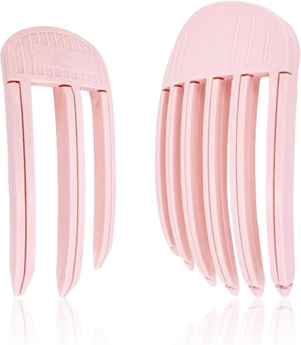 Shaping Comb Set voor meer volume en styling van krullen, met 3 en 6 tanden.