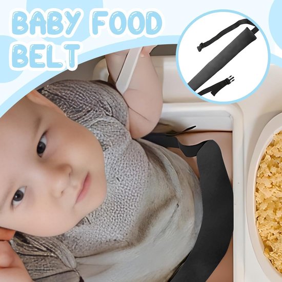 2 stuks Universal Baby Seat Strap, Universal Baby Seat Strap, Child Safety Strap, Child Safety Belt, City Belt, Seat Belt Clip, Suitable for Baby Bouncers, Chairs and Karters (Black) van Merkloos — afbeelding 4