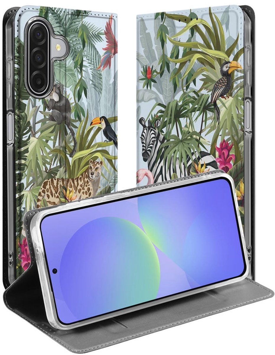 voor Book Case Samsung Galaxy A17 Jungle