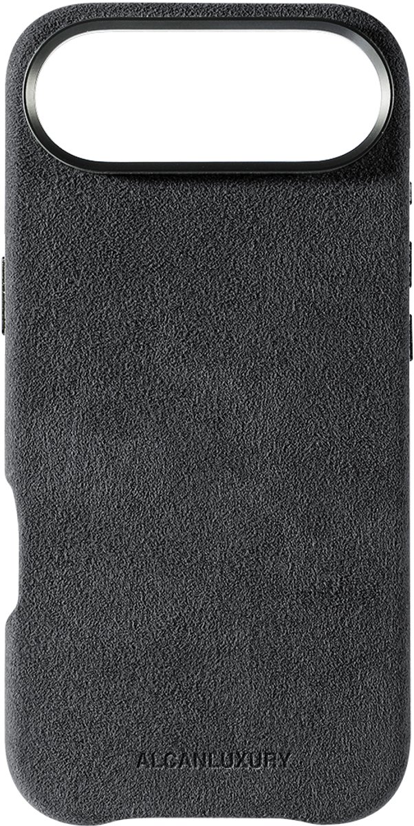 Alcanluxury Alcantara telefoonhoesje geschikt voor Apple iPhone 17 Air - Space Grey