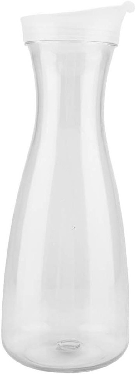 Transparante sapkan met flip top deksel - 1000ML - Voor sappen, smoothies en dranken