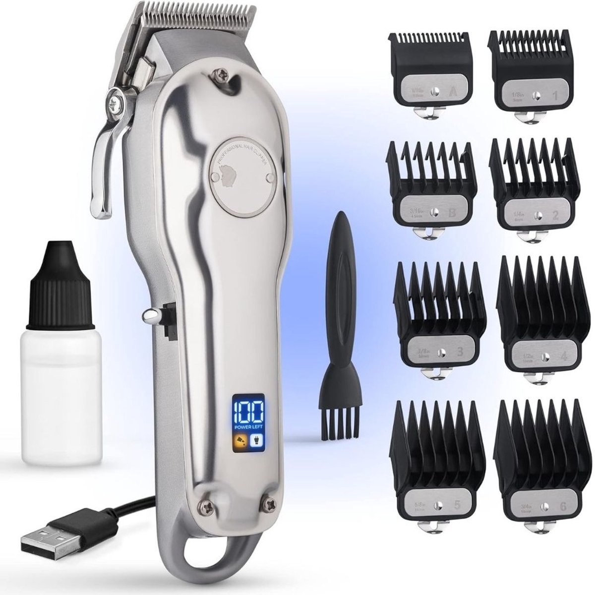 SCH® Trimmer Mannen Schaamstreek - Trimmer Schaamstreek - Bodygroomer Mannen - Trimmer - Zilver - 25cm x 16cm x 9cm