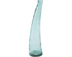 J-Line vloervaas - glas - azuurblauw - small