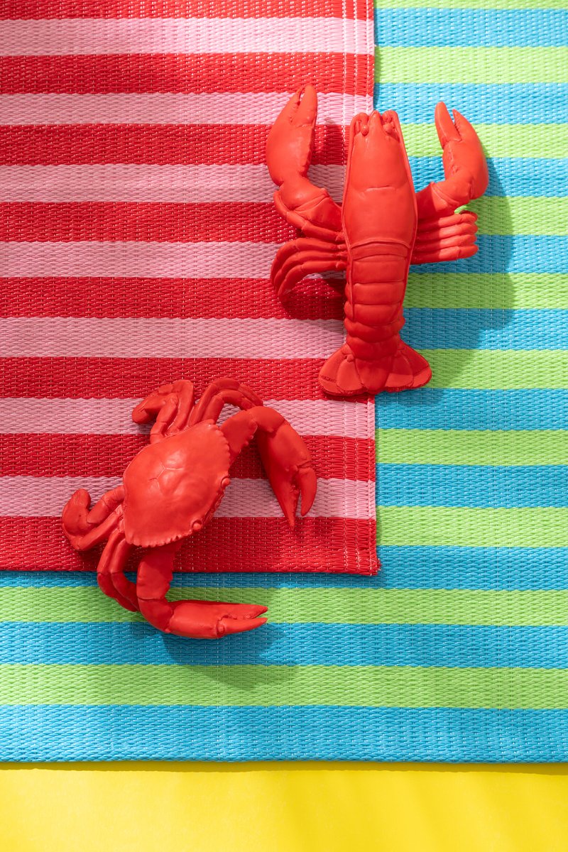 J-Line decoratie Kreeft - polyresin - rood