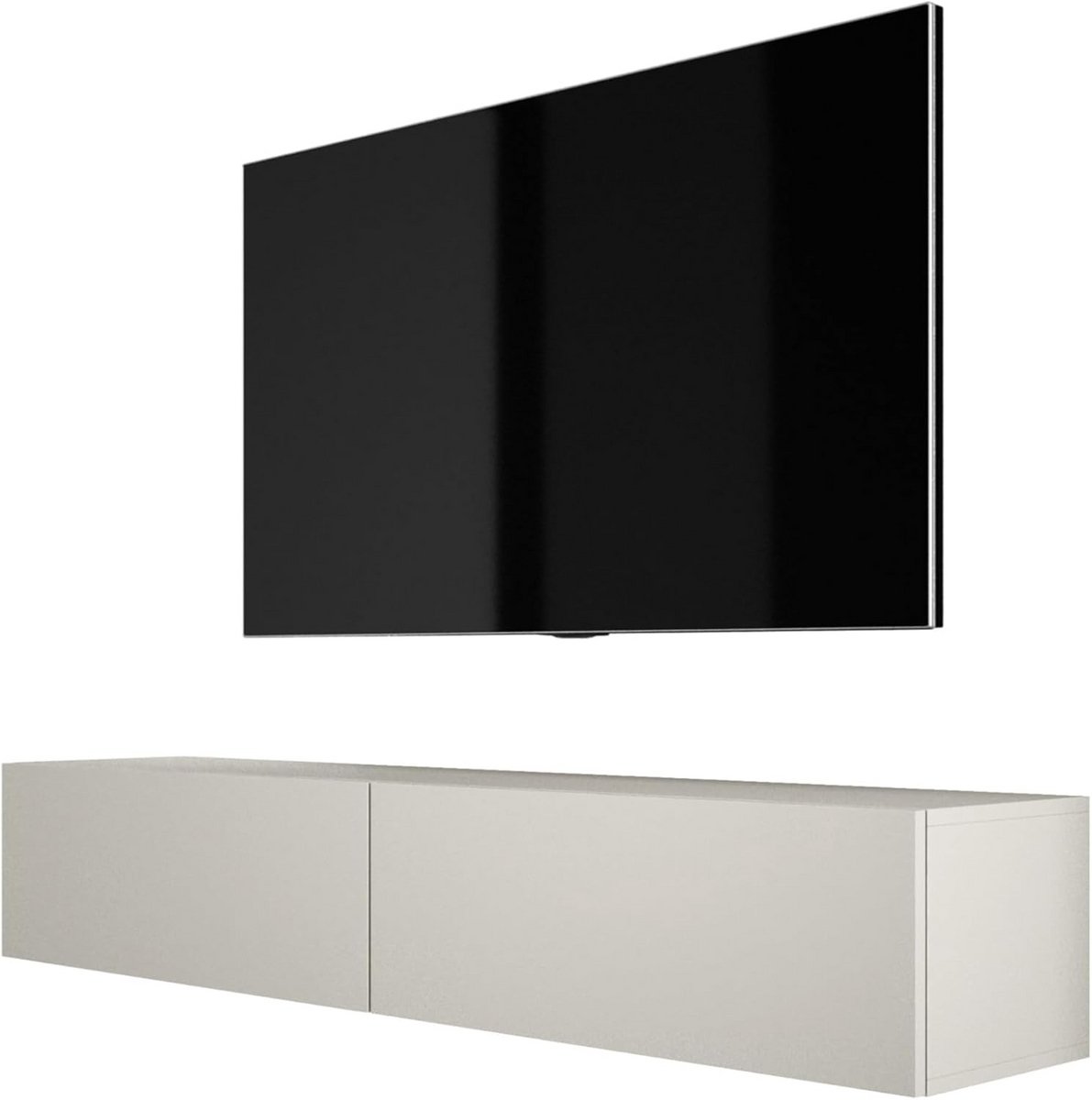Zwevend TV Meubel Laag - Breedte 170cm - Modern Design