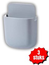 Support de télécommande - Support AB - Support de télécommande - 3 x 9 x 11,5 cm - Set de 3 pièces