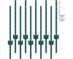 VEVOR Set Van 10 Palen 91,44 Cm Schrikdraadpaal Metalen Paal