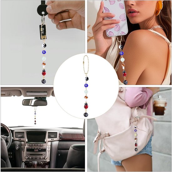 Decoratief Boze Oog Hangend Ornament voor Auto Achteruitkijkspiegel & Decoratie — afbeelding 4