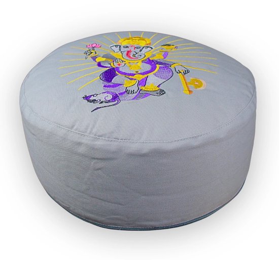 YogaStyles Meditatiekussen Symbolic Ganesha grijs van YogaStyles — afbeelding 5