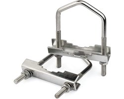 Outdoor Yagi Wifi Antenna U Holder - Aluminum Mast Bracket 2pcs for Enhanced Wifi Access Points