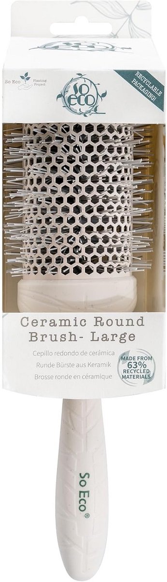 Grote keramische ronde borstel voor volume en krullen