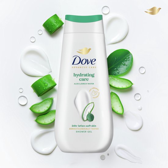 Dove - Douchegel - Advanced Care - Hydrating Care - 6 x 225 ml - Voordeelverpakking