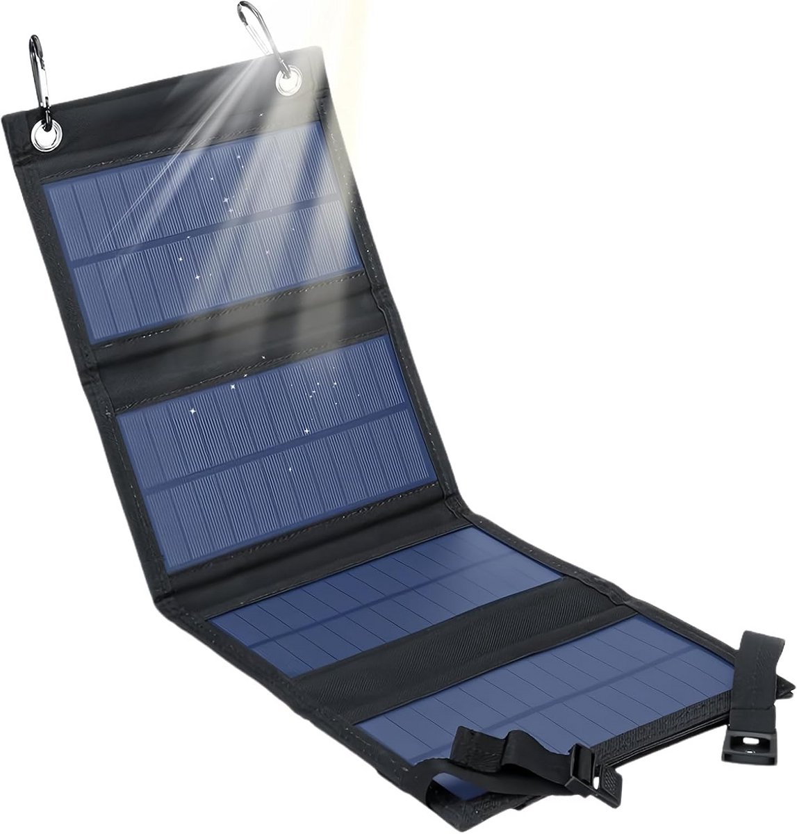 Opvouwbaar 20W Zonnepaneel met USB-aansluiting - Waterdicht en Duurzaam