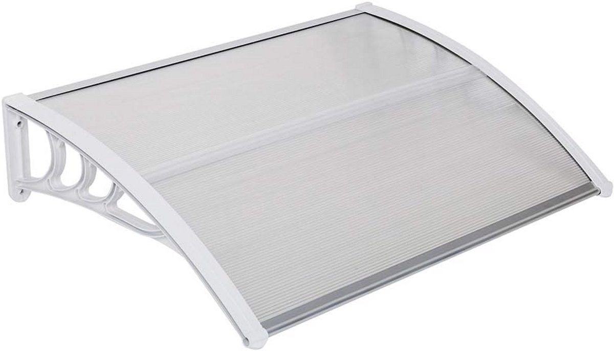Deurluifel en Venster Luifel - Polycarbonaat Bescherming tegen Regen en Zon - 101,6 x 76 cm