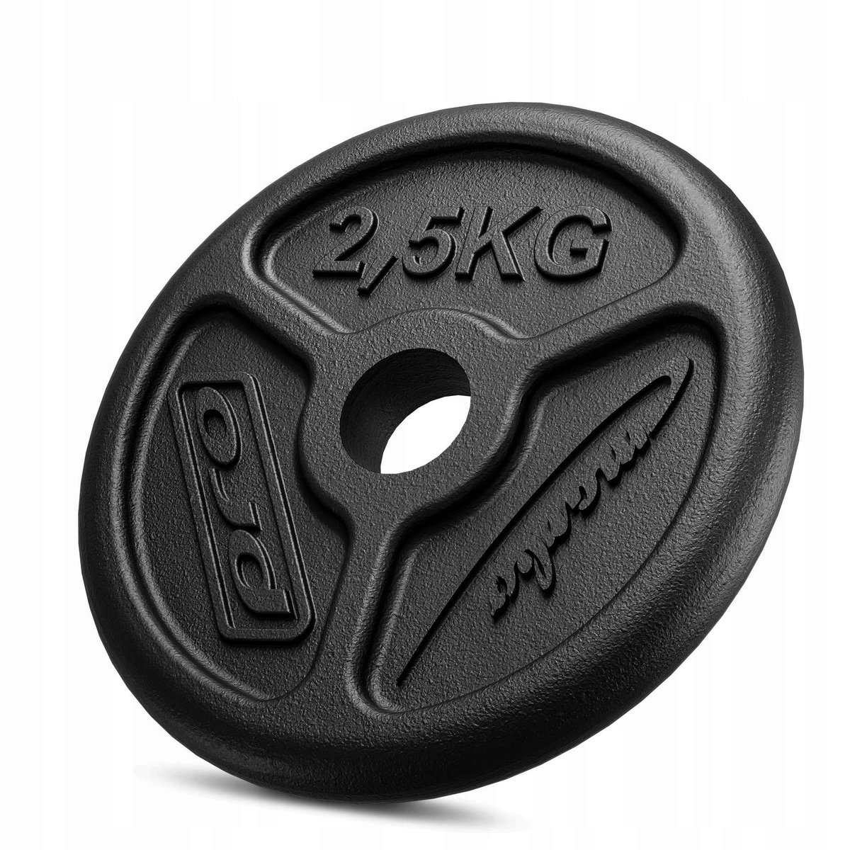 Marbo Sport - Halterschijf - Weight Plate slim - 2,5 kg - Gietijzer - Boring 31 mm - Voor krachttraining en thuisgym en Home Gym - Zwart