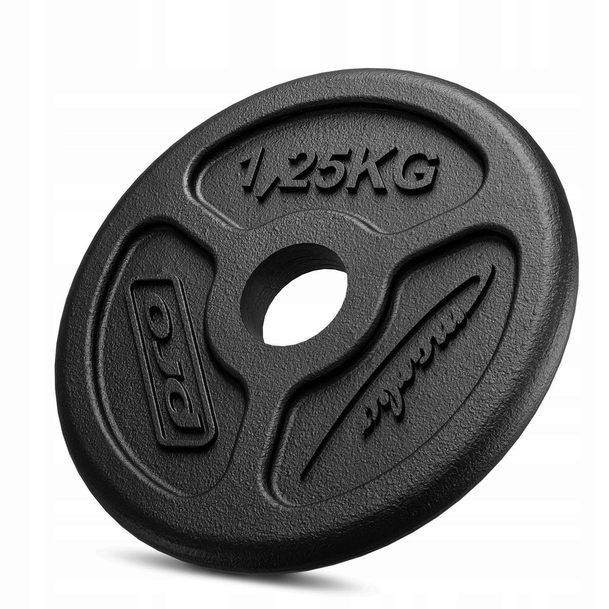 Marbo Sport - Halterschijf - Weight Plate slim - 1,25 kg - Gietijzer - Boring 31 mm - Voor krachttraining en thuisgym en Home Gym - Zwart