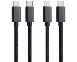 2 stuks OneOne 0,5m oplaadkabel. Sterke USB C naar C kabel. Stevig laadkabel snoer past op Samsung Galaxy S10, S10e, Galaxy S20, S21, Galaxy S22, S23, S24, Galaxy S25, S26 (Edge, FE, Lite, Plus +, Ultra)