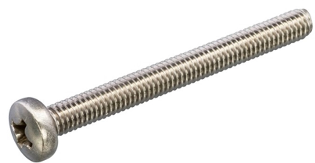 Metaalschroeven Rvs Cil.Kop M4x30 Din 7985 - 200 stuks