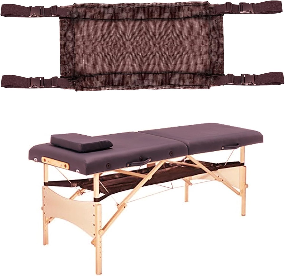 Massage Onder Tafel Hangmat - Extra Grote Opbergzak voor Kussens en Accessoires