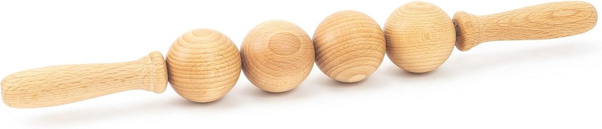 Anti-Cellulite Massagebal Roller voor Abdomen, Benen en Thighs - Houten Maderotherapie en Lymfedrainage