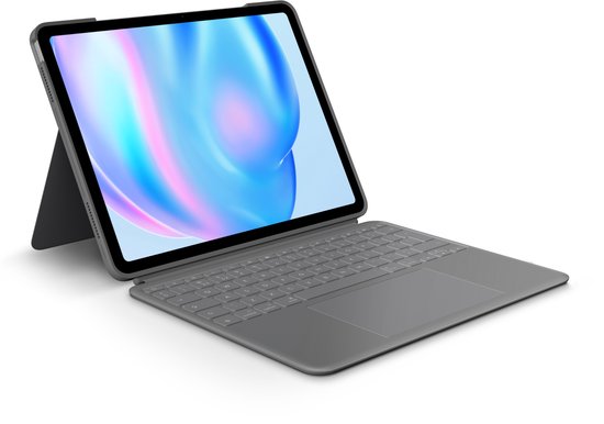 Logitech Combo Touch Apple iPad Air 13" (2026/2025/2024) Toetsenbord Hoes QWERTY Grijs