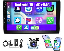 ESSGOO 4+64GB Autoradio - Geschikt Voor Fiat Ducato 2006 t/m 2022 / Peugeot Boxer & Citroen Jumper 2011 t/m 2015 - 9 Inch IPS TouchScreen Radio Scherm - Draadloos Apple Carplay & Android Auto - GPS, Bluetooth, Wifi - DAB+ Achteruitrijcamera