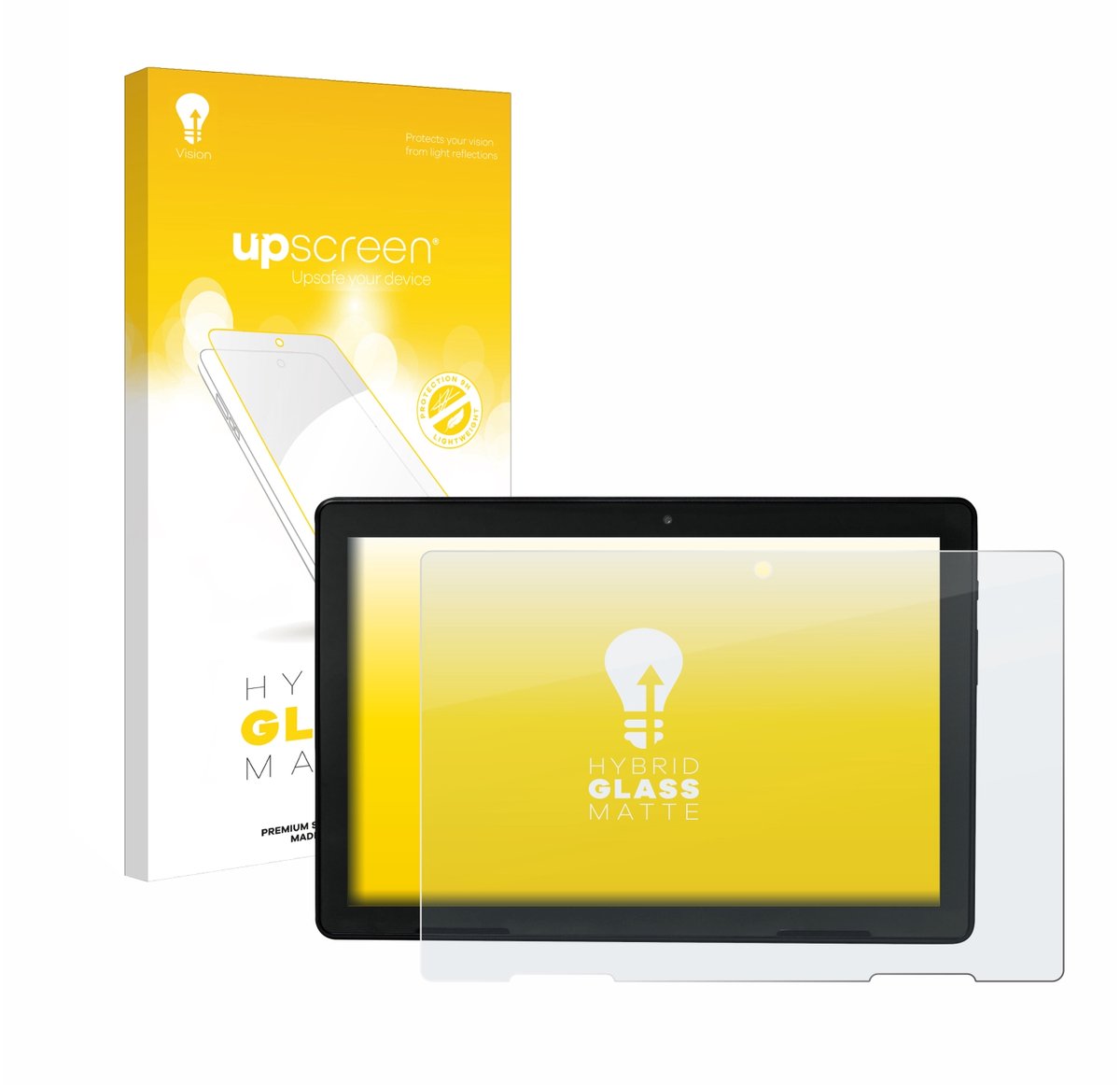 upscreen - Screenprotector voor MEDION E10900 10" - Folie Beschermfolie Beschermglas matte
