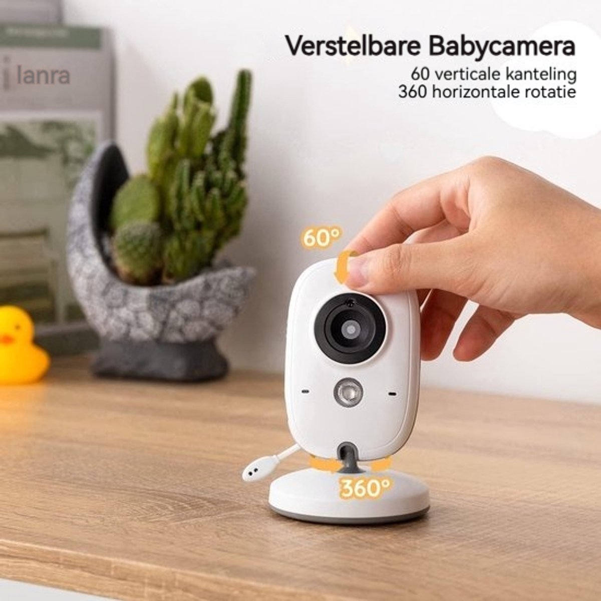 BOIFUN VB616 Babyfoon - Babyfoon met 2 Camera - Groot 4 Inch HD Baby Monitor - Video & Audio - met Slimme Functies - Baby Camera – foto 7