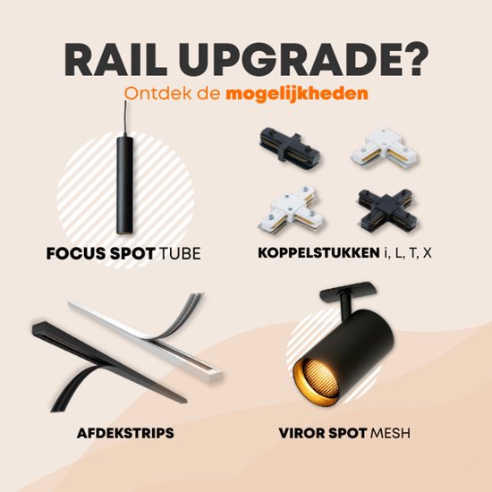 Focus III Éclairage Sur Rail 1 Phase GU10 - 100 Cm En Forme De I - 3 Spots - Or Avec Noir