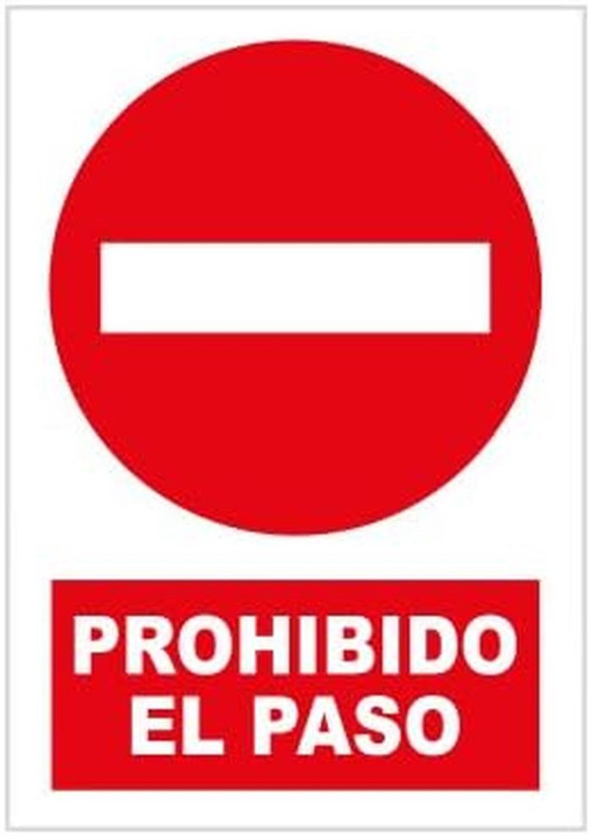 Verkeersbord Signaal Stap Verboden - 340x230mm Duurzaam Materiaal