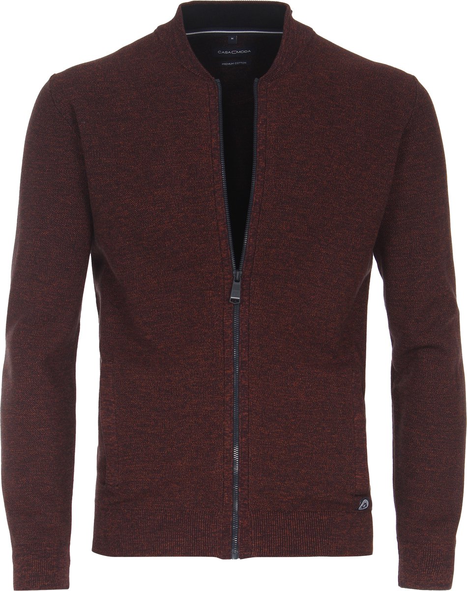 Casa Moda Lange mouw Vest - 413706000 Oranje (Maat: XXXL)
