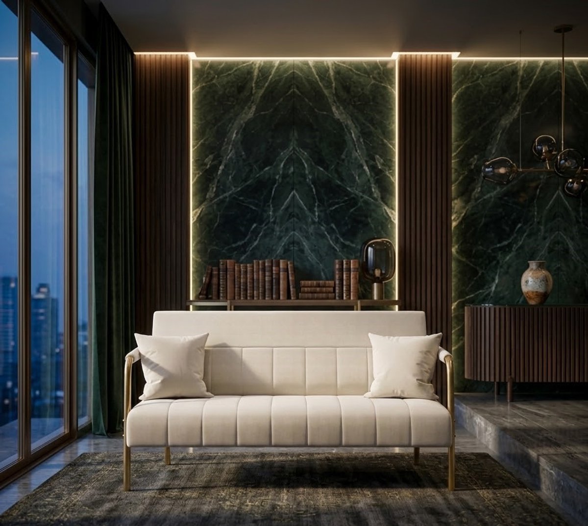 Luxe 2-Zits Bank | Comfortabele Moderne Loveseat met Armleuningen en Metalen Pootjes | Beige Sofa voor Woonkamer, Slaapkamer en Thuiskantoor- zCasa Serena – Afmetingen op aanvraag – Casa Dorada