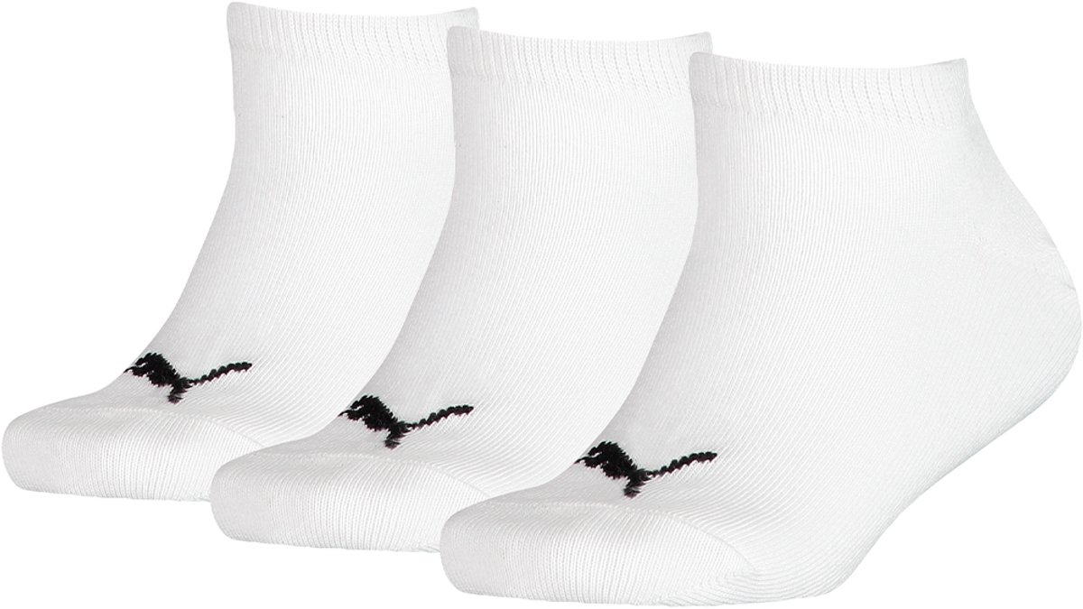 Puma 6-Pack Lage Sneakersokken Driepak Kinderen Heren Dames – 194010001 Wit