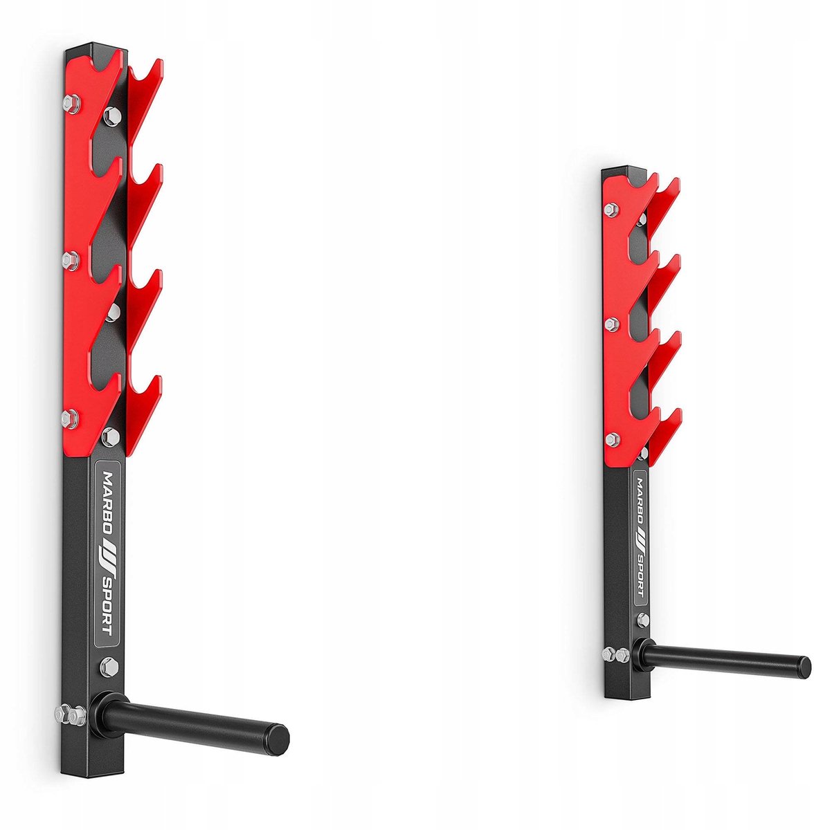 Marbo Sport - Halterschijf - Weight Plate - 200 kg - Staal - Voor krachttraining en thuisgym en Home Gym - Zwart-rood