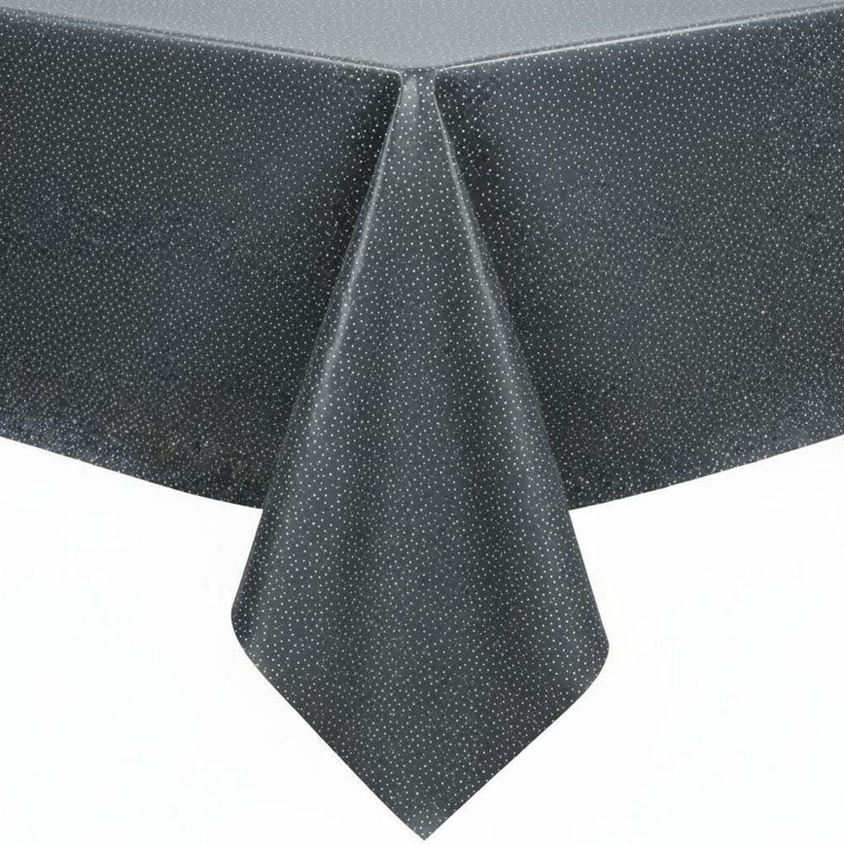 Protecttable - Tafelzeil Stipjes Grijs 140x190cm - Tafelkleed Afwasbaar - Kunststof
