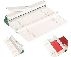 Handmatige papierrilmachine - Robuust rilgereedschap - A3/A4 papier vouwmachine - Vouwbaar rilgereedschap - 35 cm rilmachine - met verlengstuk - Geschikt voor boekomslagen, karton, brochures en uitnodigingen.