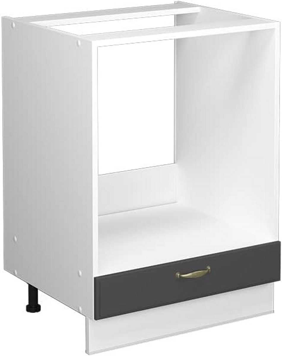Inbouwkast voor oven 60 cm in antraciet-wit