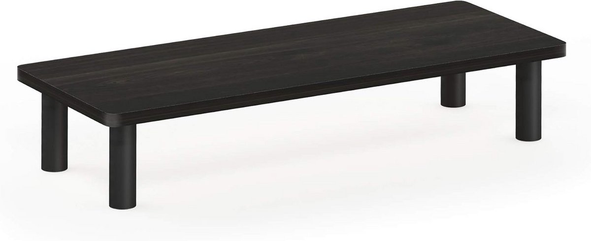 Moderne Monitor Riser Stand in Espresso/Zwart
