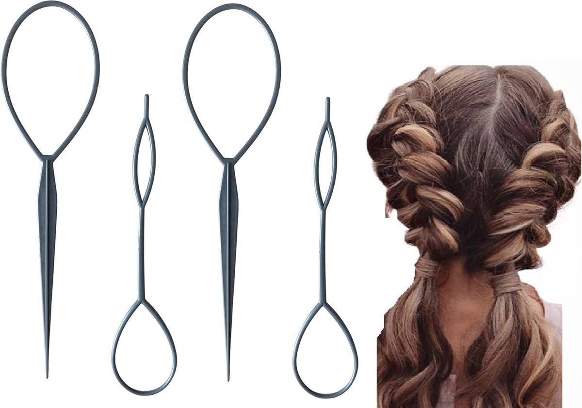 Set van 4 Haardraaiers voor Snel en Efficiënt Stylen - 4 Kleuren