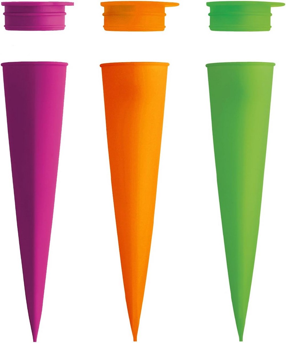 Set van 3 flexibele silicone ijsvormen