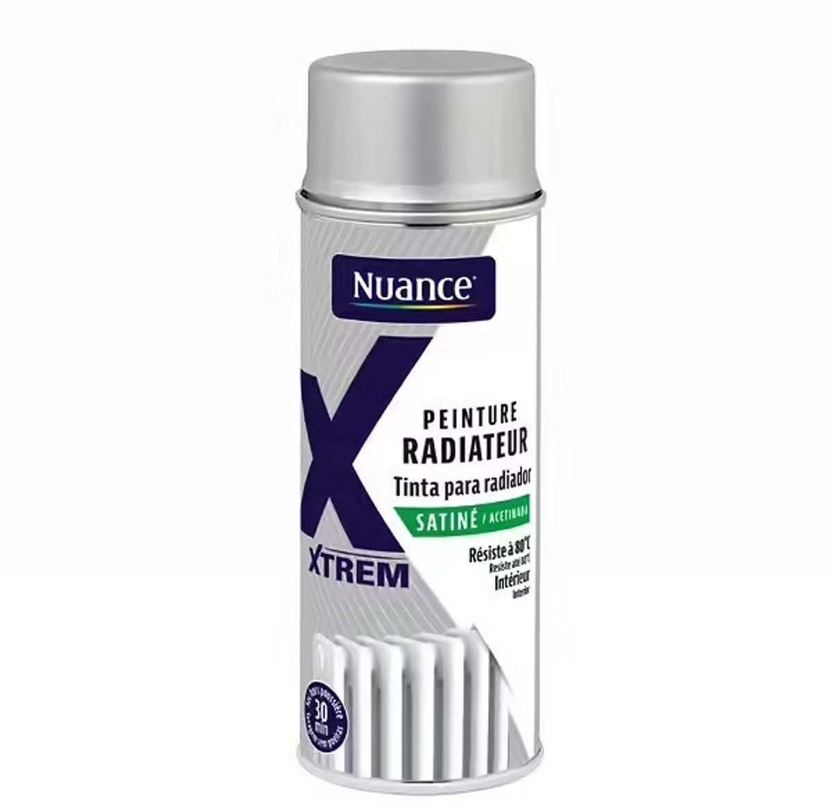 Nuance - Radiatorspuitverf - Wit satijn - 400 ml - hittebestendig sneldrogend