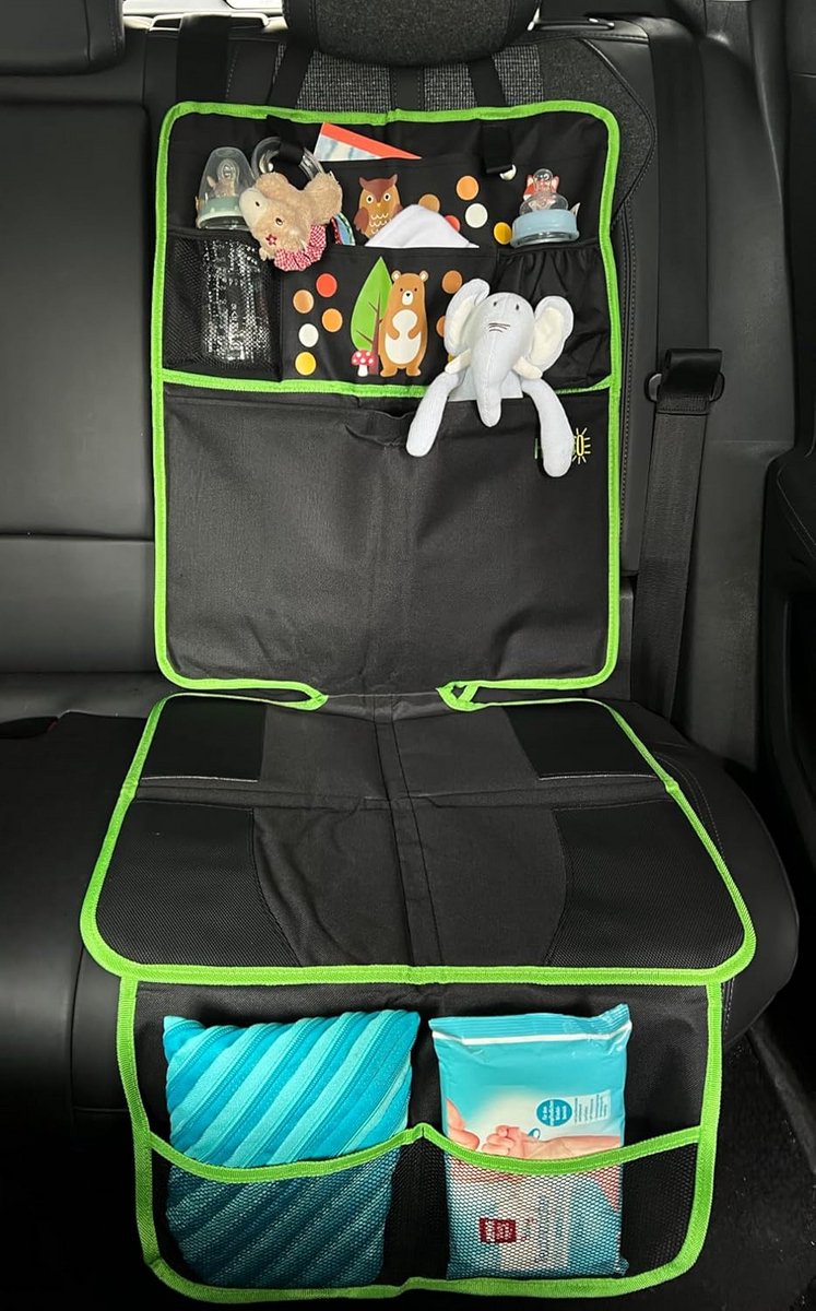 Kinder Stoelbeschermer en Organizer Achterbank Auto Universeel Geschikt
