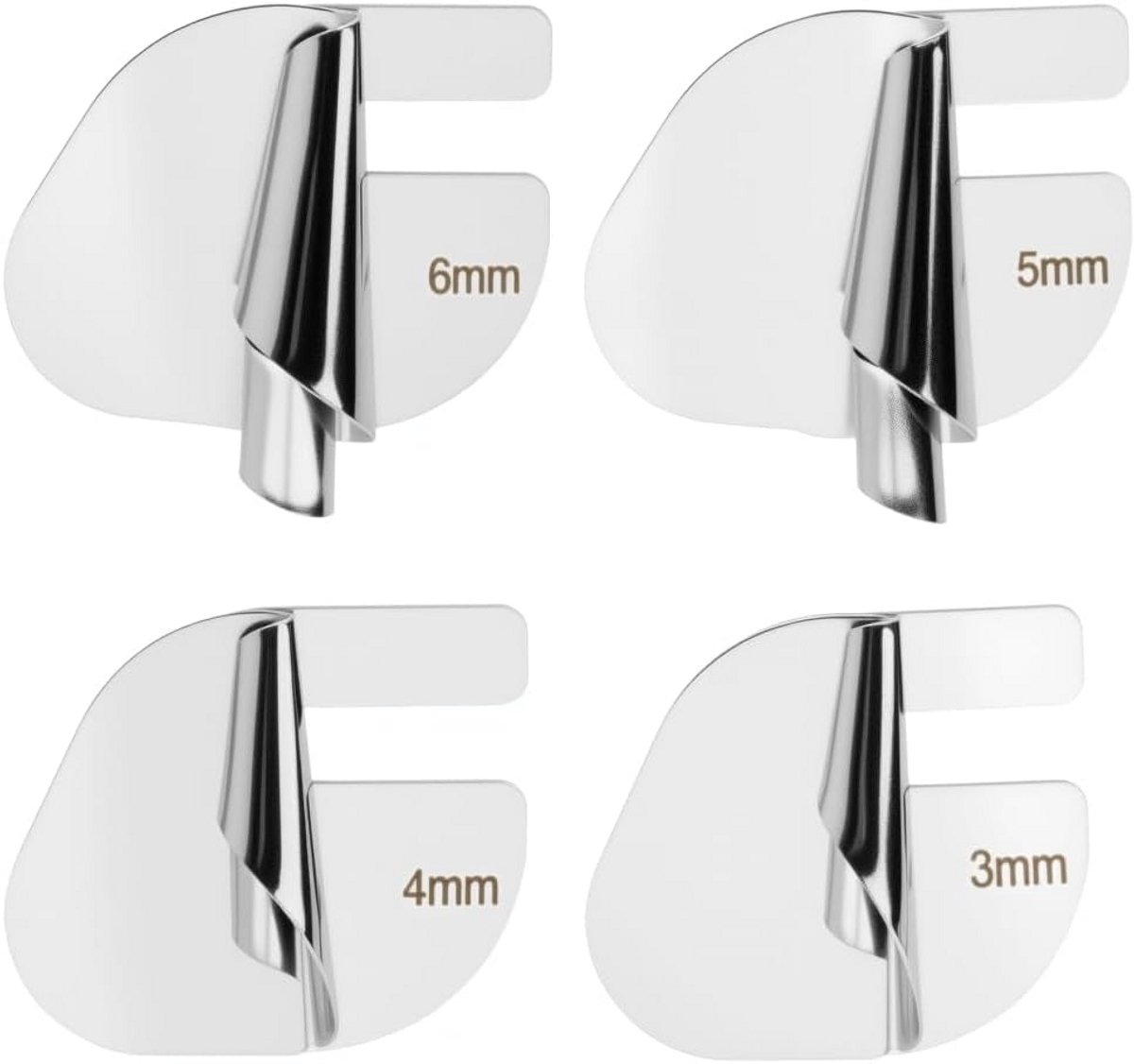 Set van 4 Naaimachine Rolzoom Voeten (3/4/5/6 mm) met Magnetische Zoomgeleider