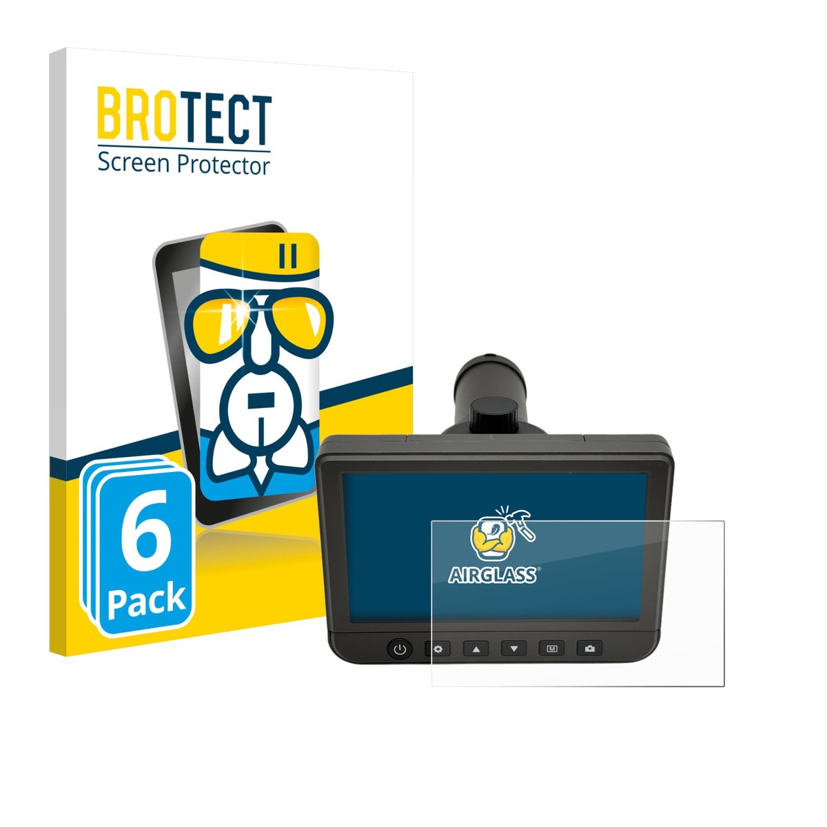 Screenprotector 6 Stuks voor dnt DigiTele PRO Beschermglas transparant