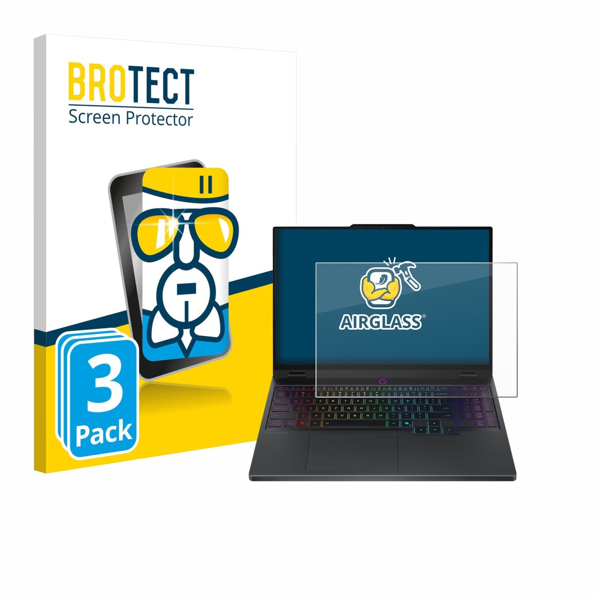 Screenprotector 3 Stuks voor Lenovo Legion 5 15IRX10 83LY Beschermglas transparant