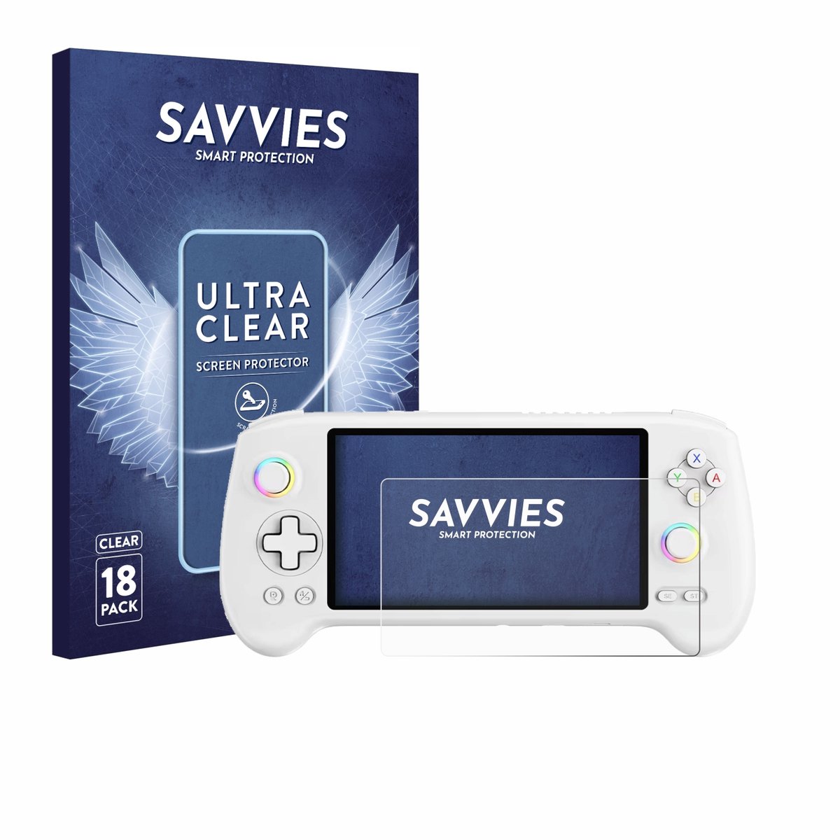 Savvies - Screenprotector voor Anbernic RG556 - Folie Beschermfolie transparant 18 Stuks