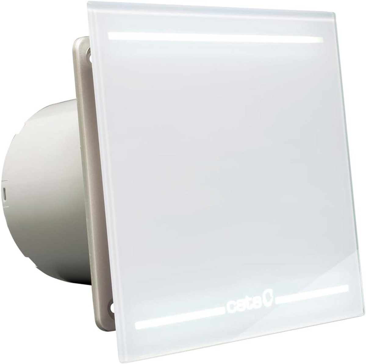 Badkamerventilator met Randafzuiging en Sfeerverlichting | 12W | Wit Glas