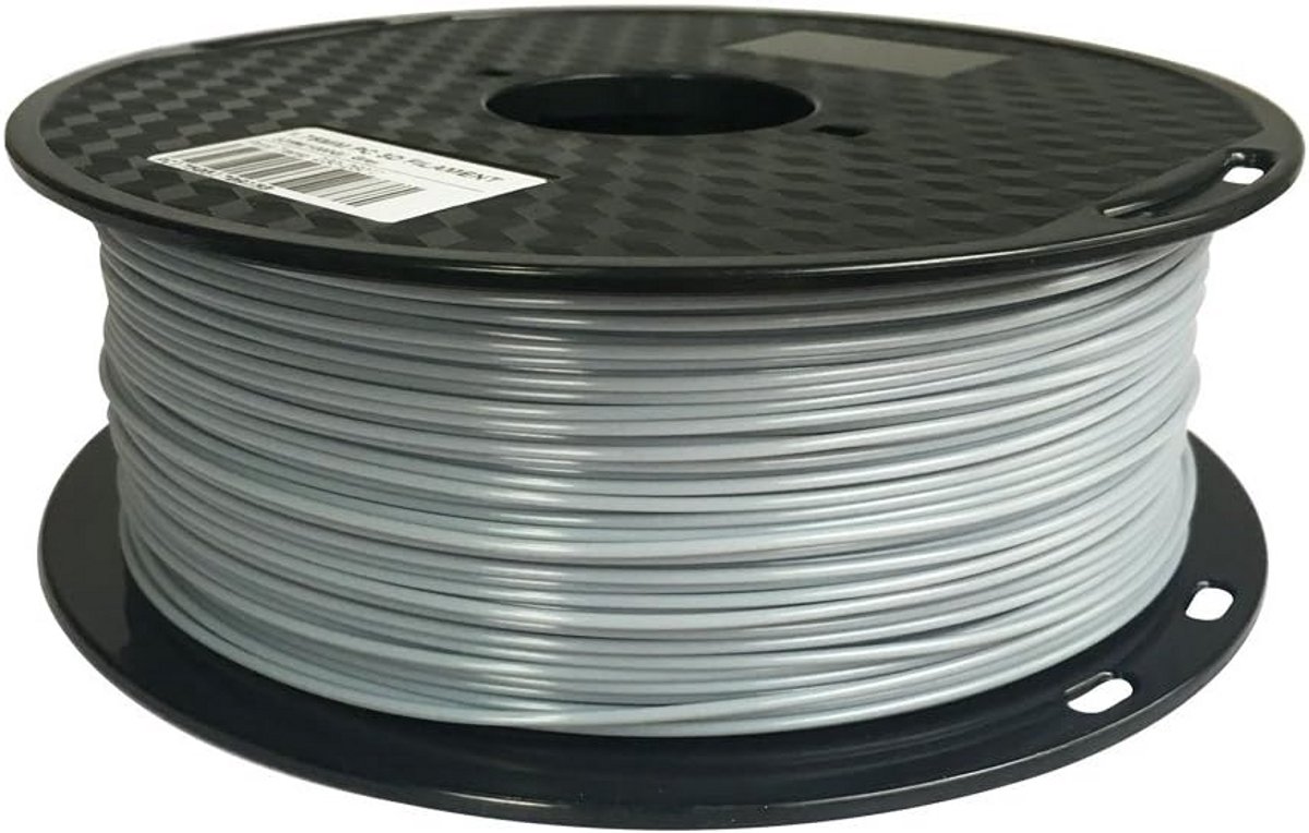 PC Filament Grijs 1,75 mm voor 3D Printer - 1 kg Spoel Polycarbonaat