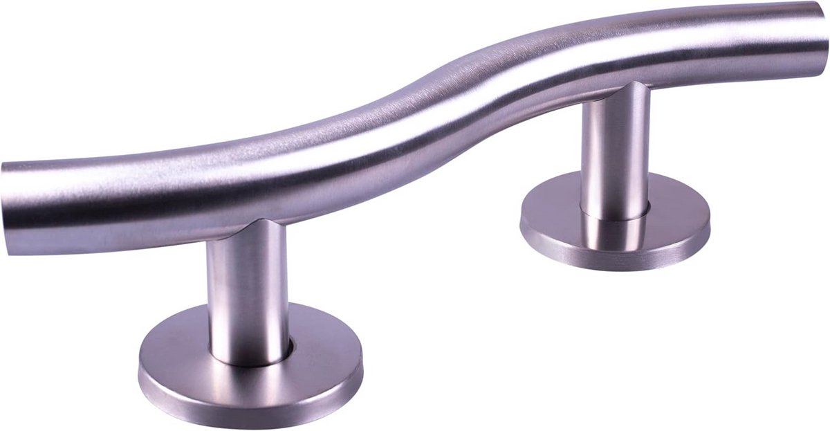 Gebogen RVS Wandbeugel met Geborstelde Afwerking voor Douche en Toilet