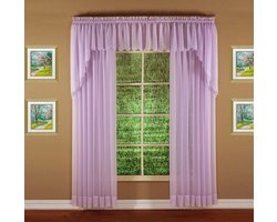 Luxe Voile Overgordijn Valance 35x14 cm Luidruchtige Kwaliteit